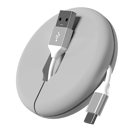 TALK WORKS Cable + Management - USB C to USB A - 6ft - Gray