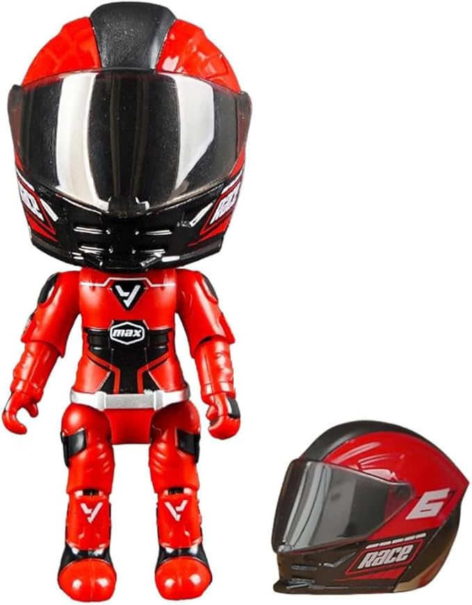 Motorcyclist Figures Transform Toy Motorcycle Helmets Deformed