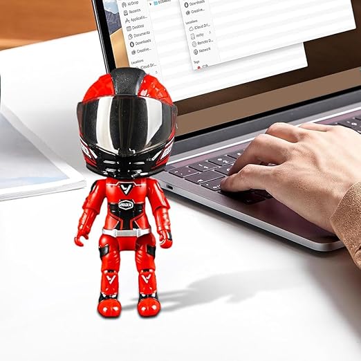 Motorcyclist Figures Transform Toy Motorcycle Helmets Deformed