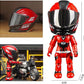 Motorcyclist Figures Transform Toy Motorcycle Helmets Deformed