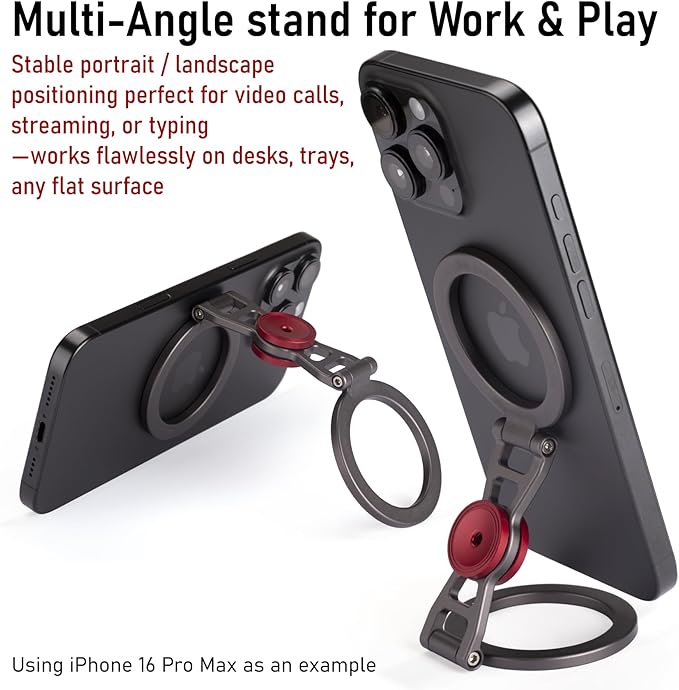 Magnetic Phone Stand with Fidget Spinner | Double Side Holder Ring for iPhone 13/14/15/16/17